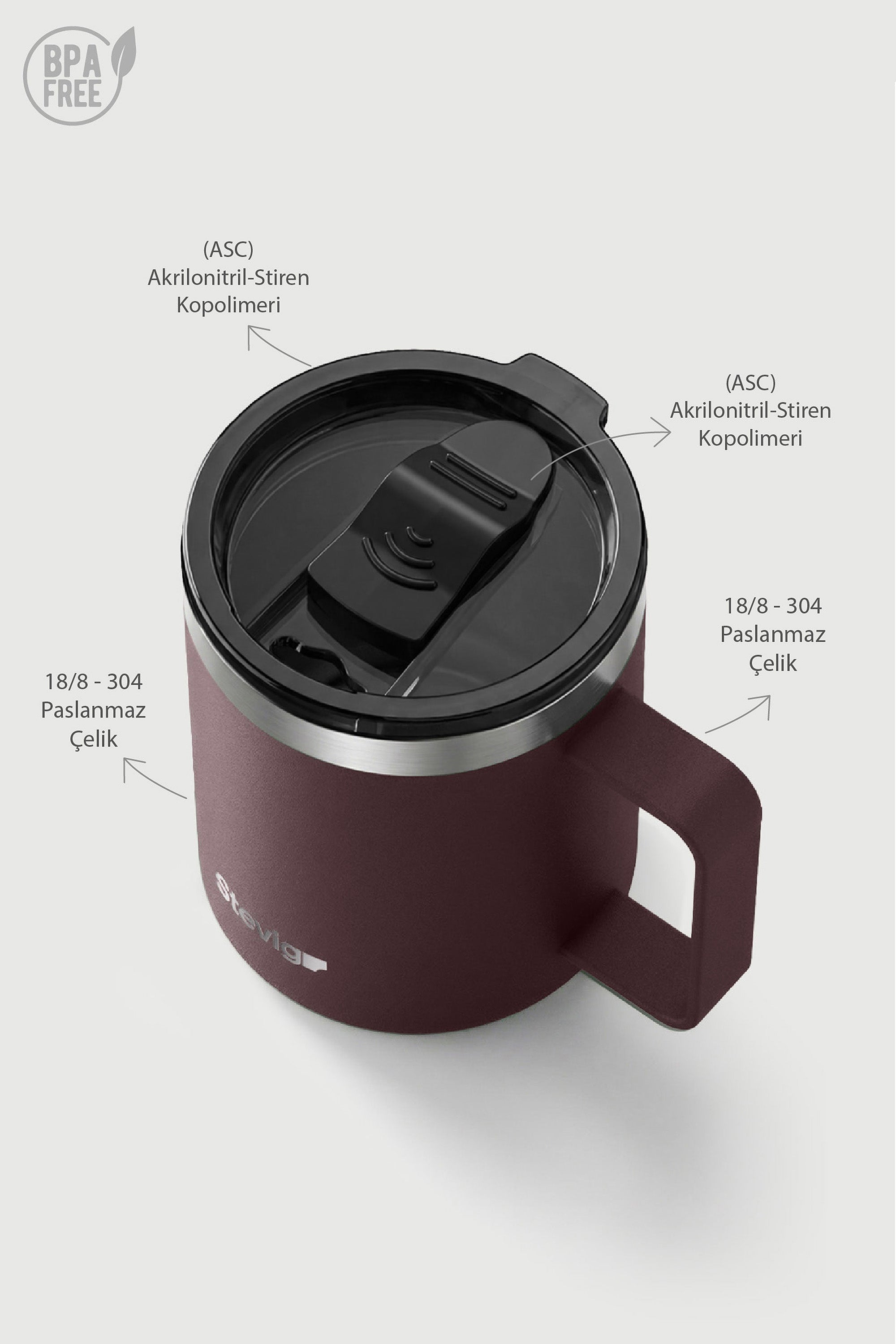 1 CAP DAILG MUG | Dark Plum | 350 ML
