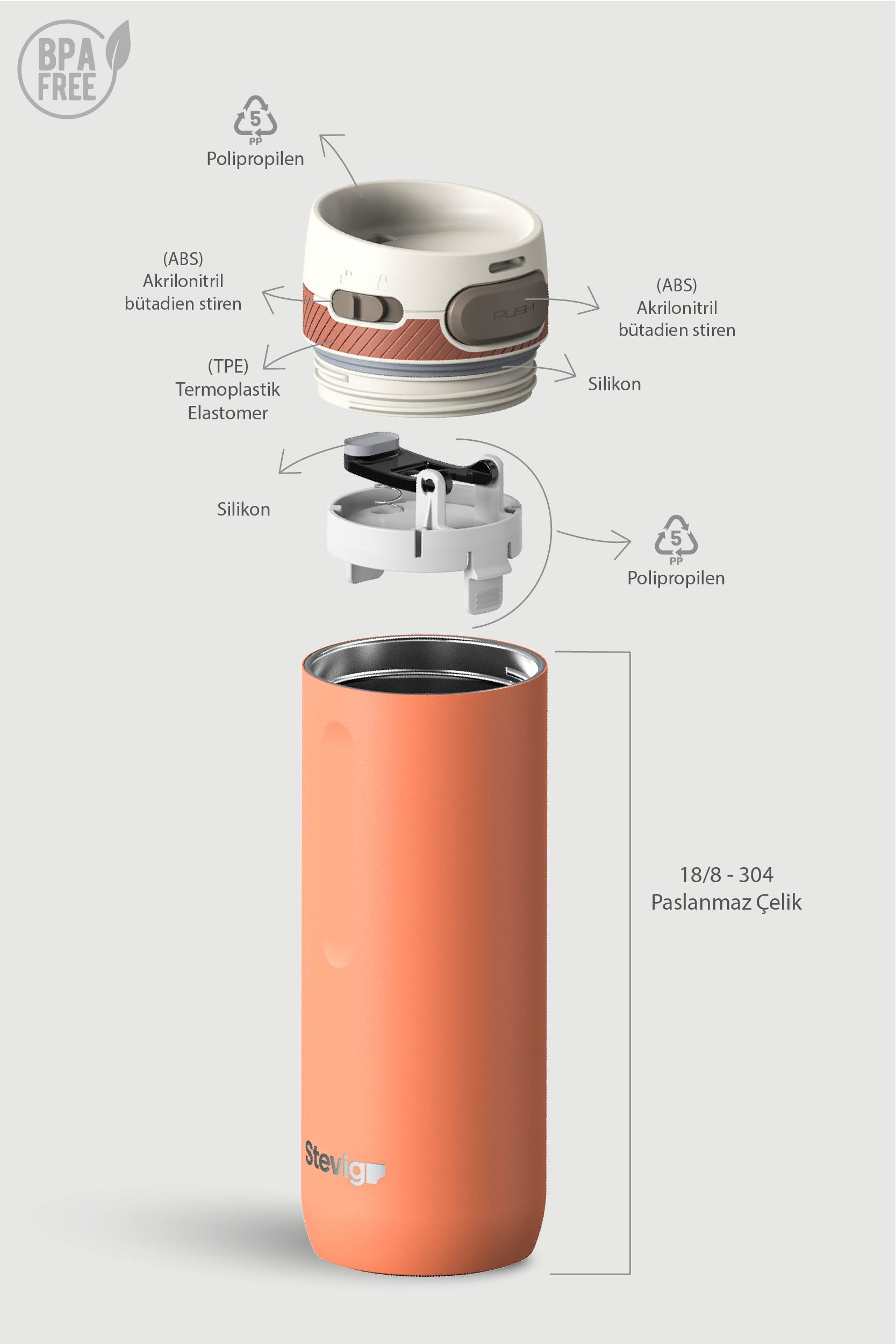 4 ACTION | Coral Rose | 500 ML